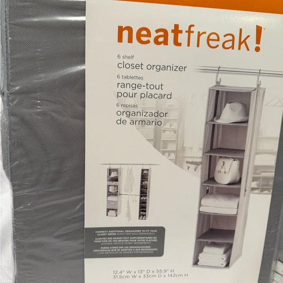 Neatfreak Gray 6-Shelf Closet Organizer - Picture 1 of 2